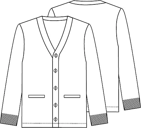 ADULT & YOUTH UNISEX CARDIGAN SWEATER 5643