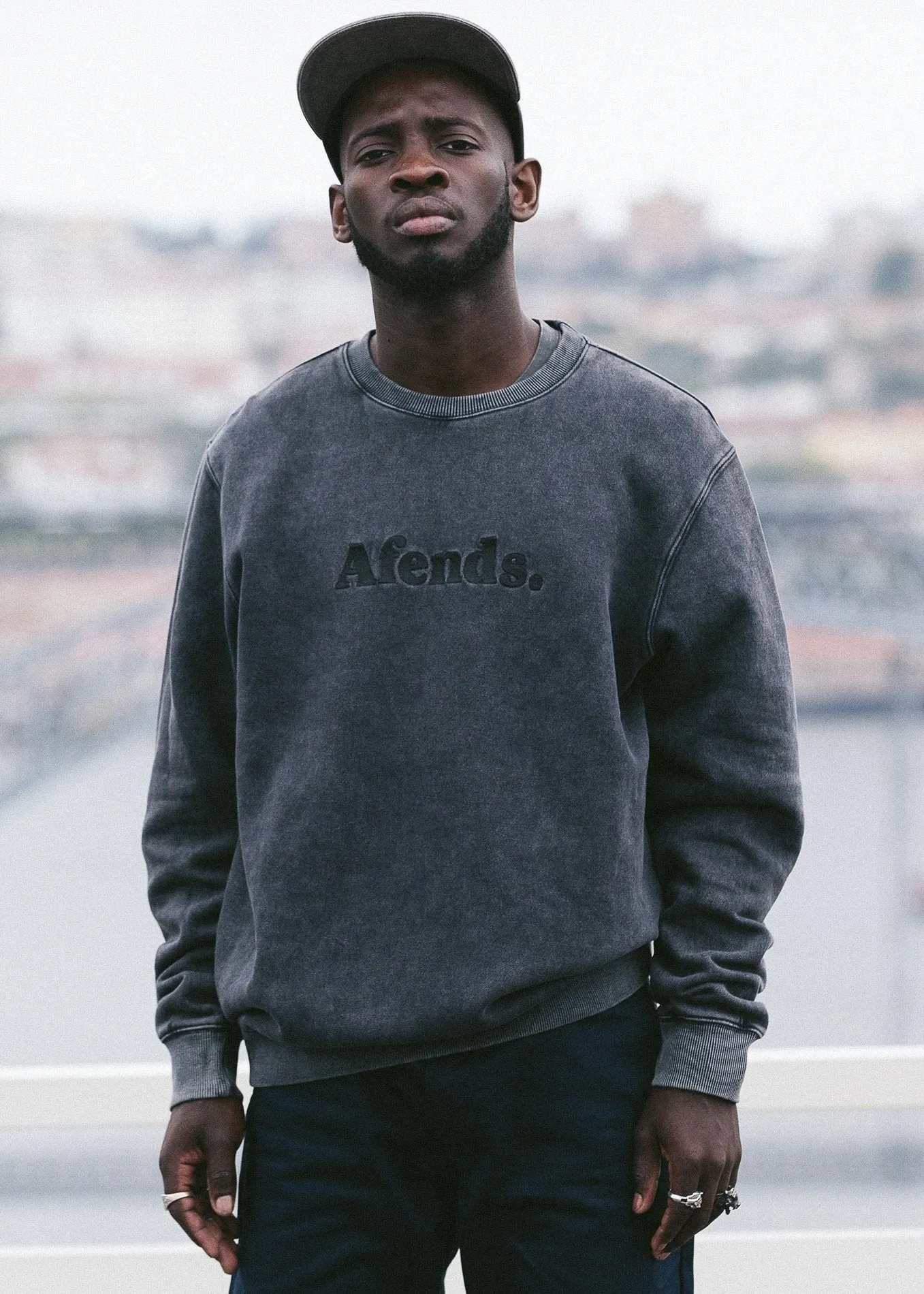 Afends Mens Afends Dot - Crew Neck