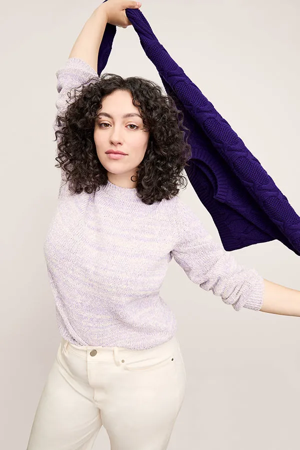 Butler Sweater - Knit Boucle :: Dusty Lavender
