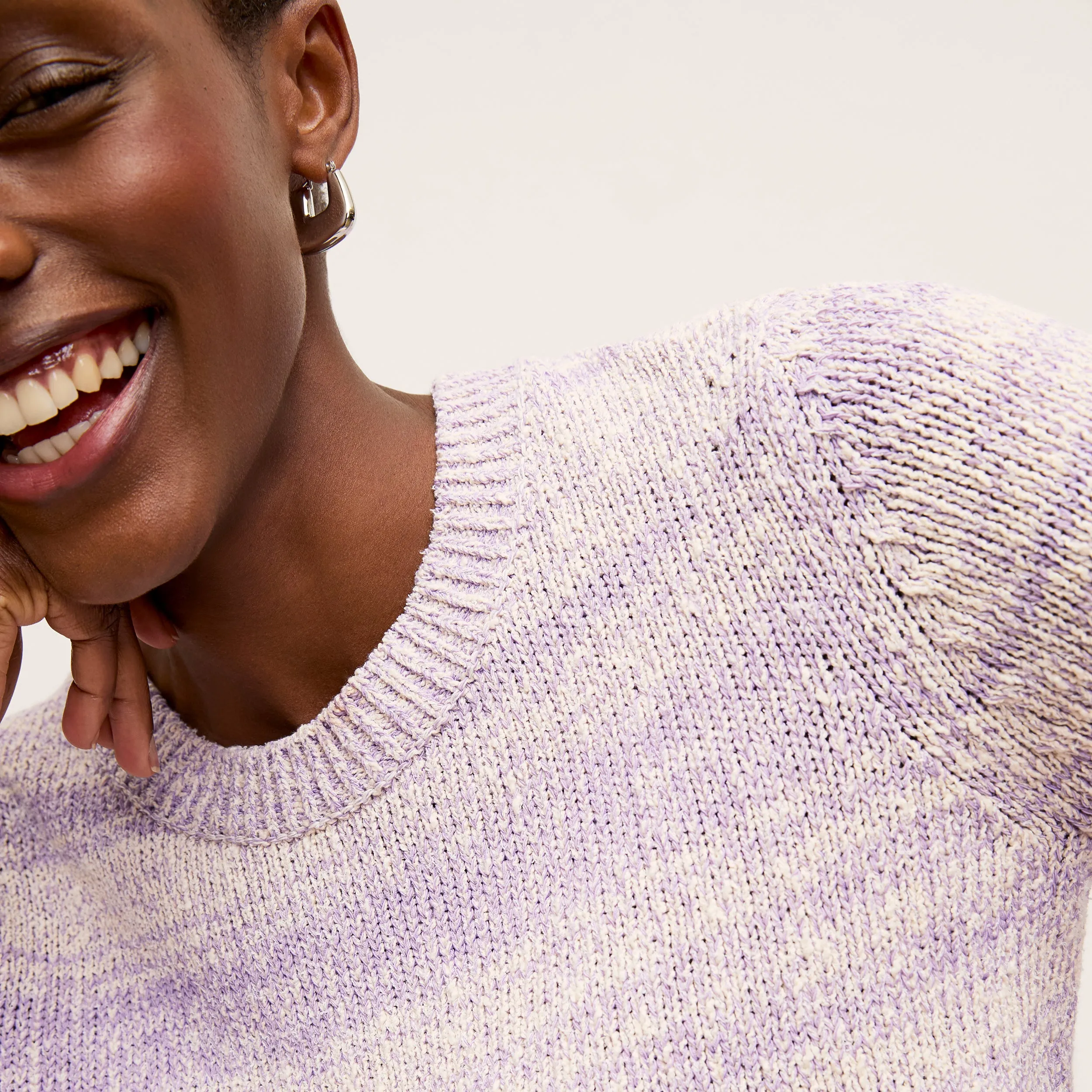 Butler Sweater - Knit Boucle :: Dusty Lavender