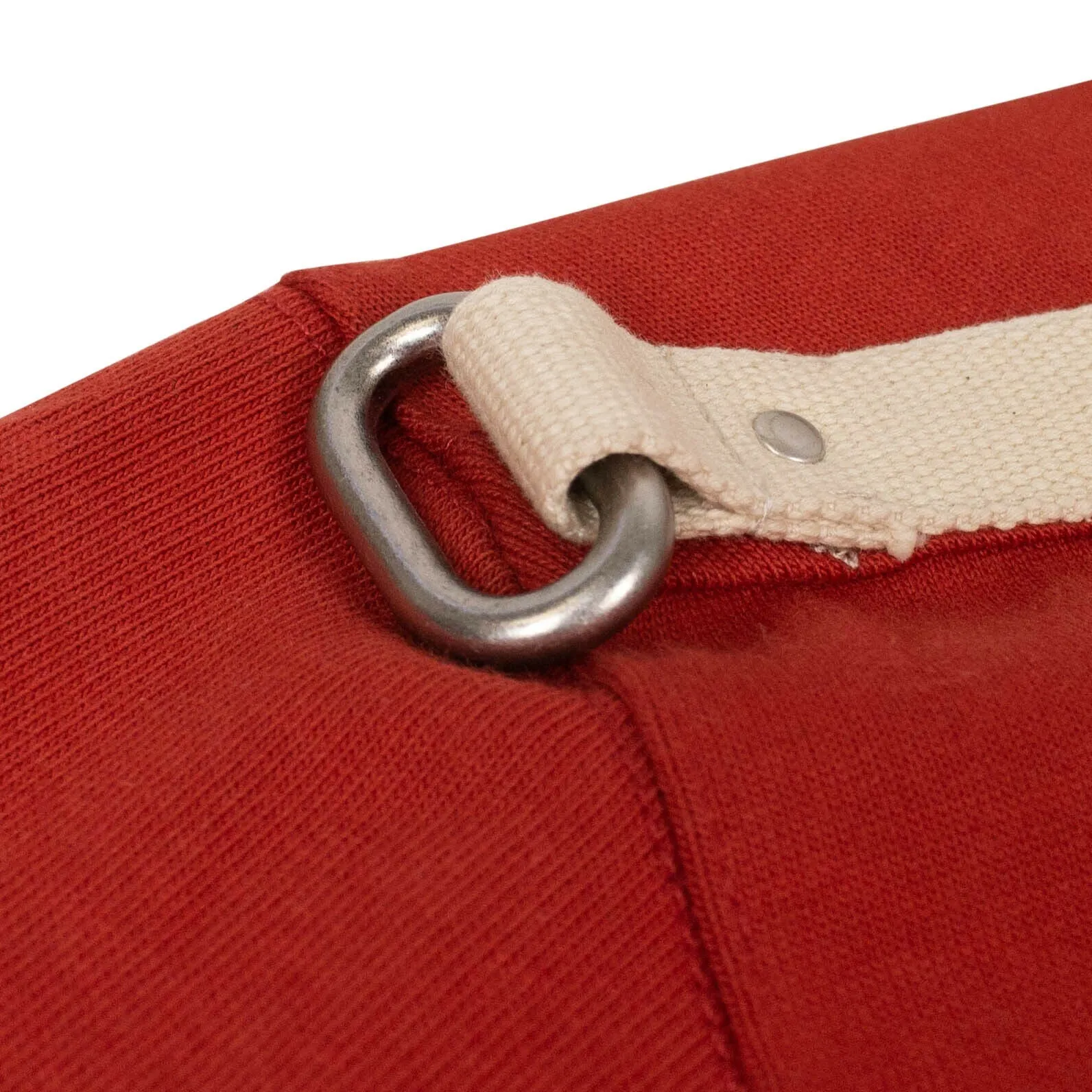 Cardinal Red Cotton Knit Hooded Sweater