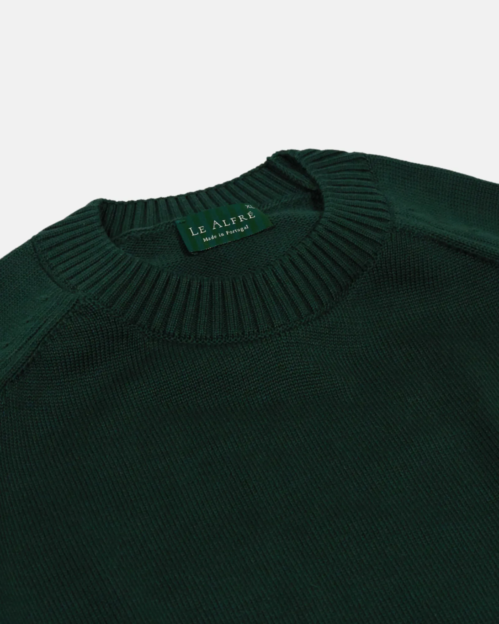 Cotton Crewneck Hunter Green Sweater
