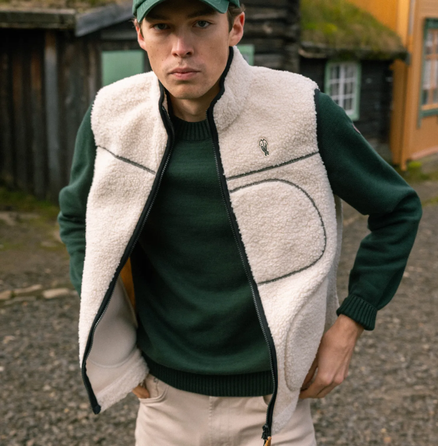 Cotton Crewneck Hunter Green Sweater
