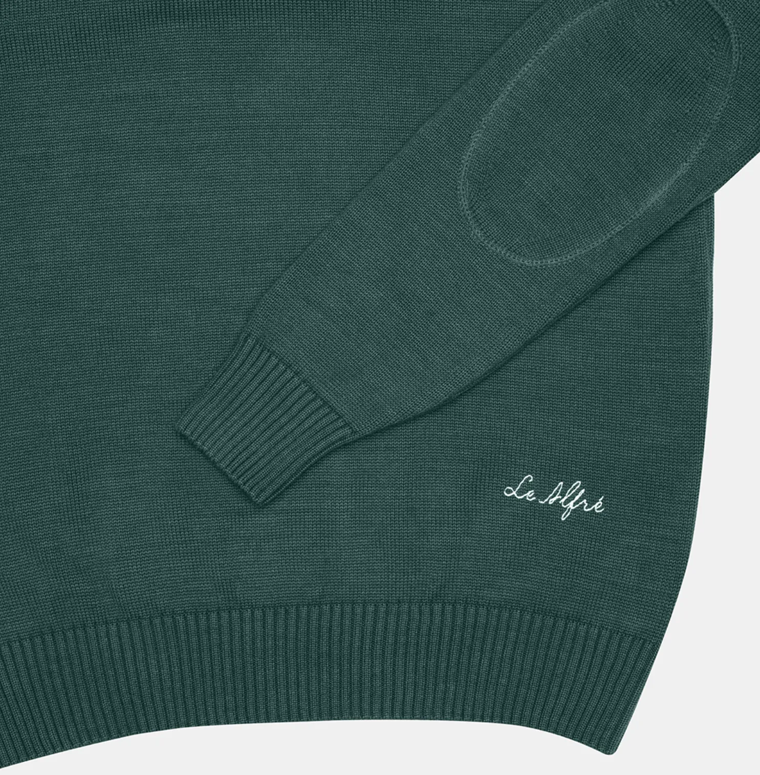 Cotton Crewneck Hunter Green Sweater