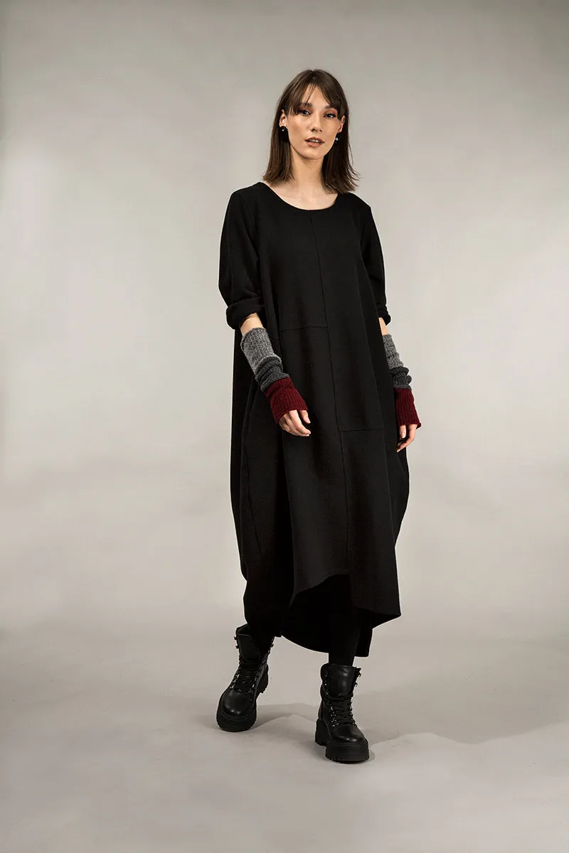 Dark Red & Grey Wool Wrists