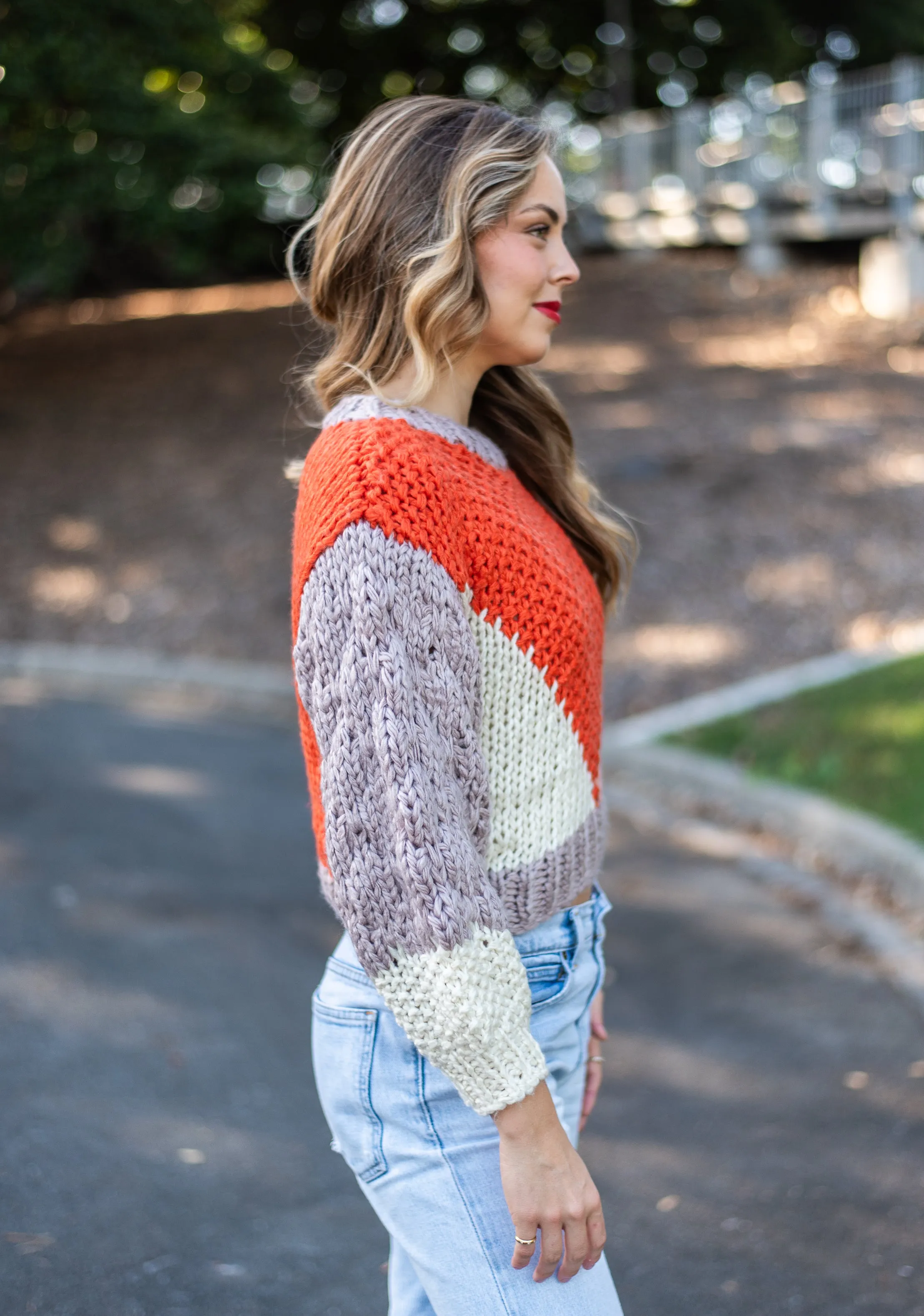 Hyams Handmade Jumper |  Orange