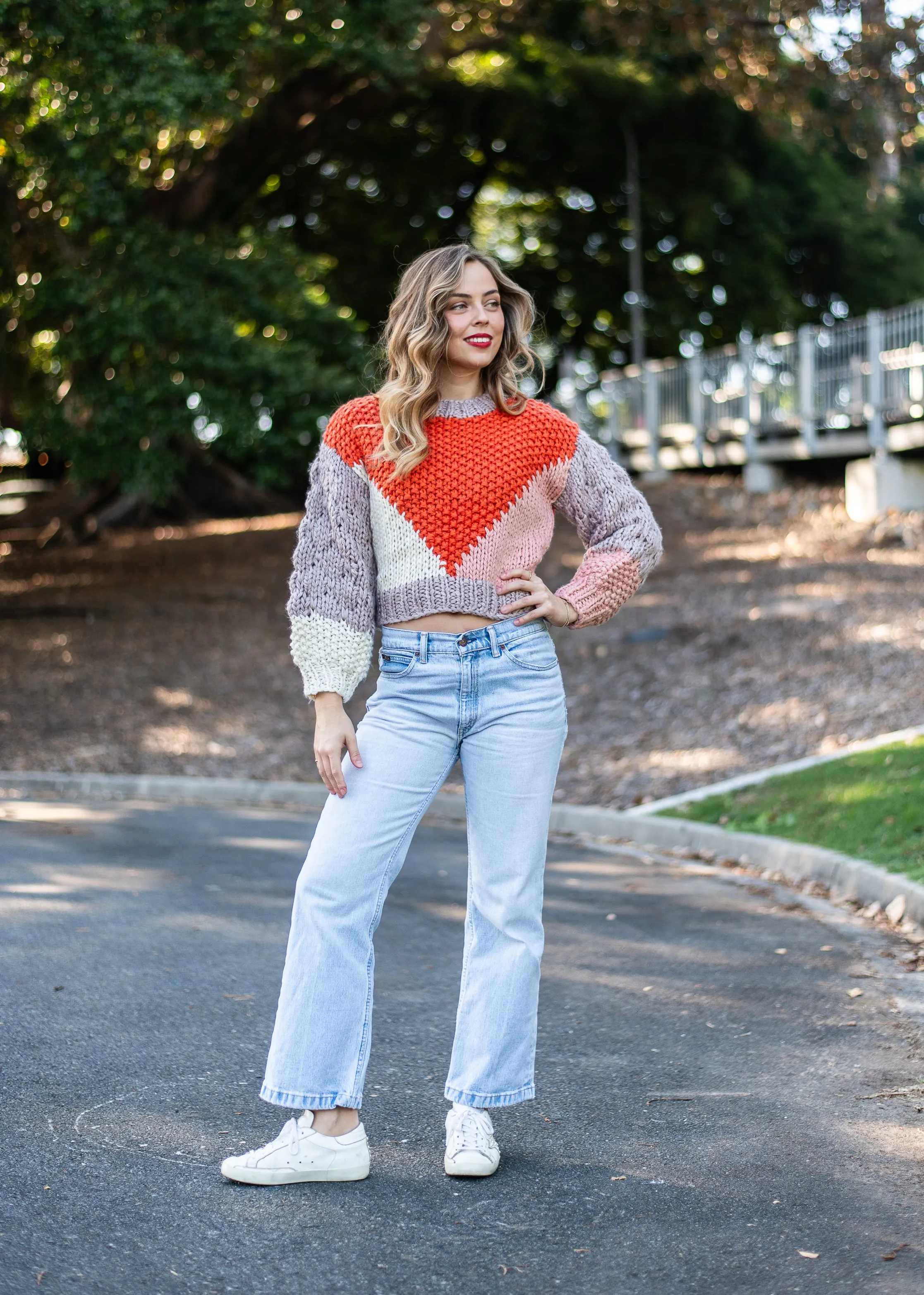 Hyams Handmade Jumper |  Orange