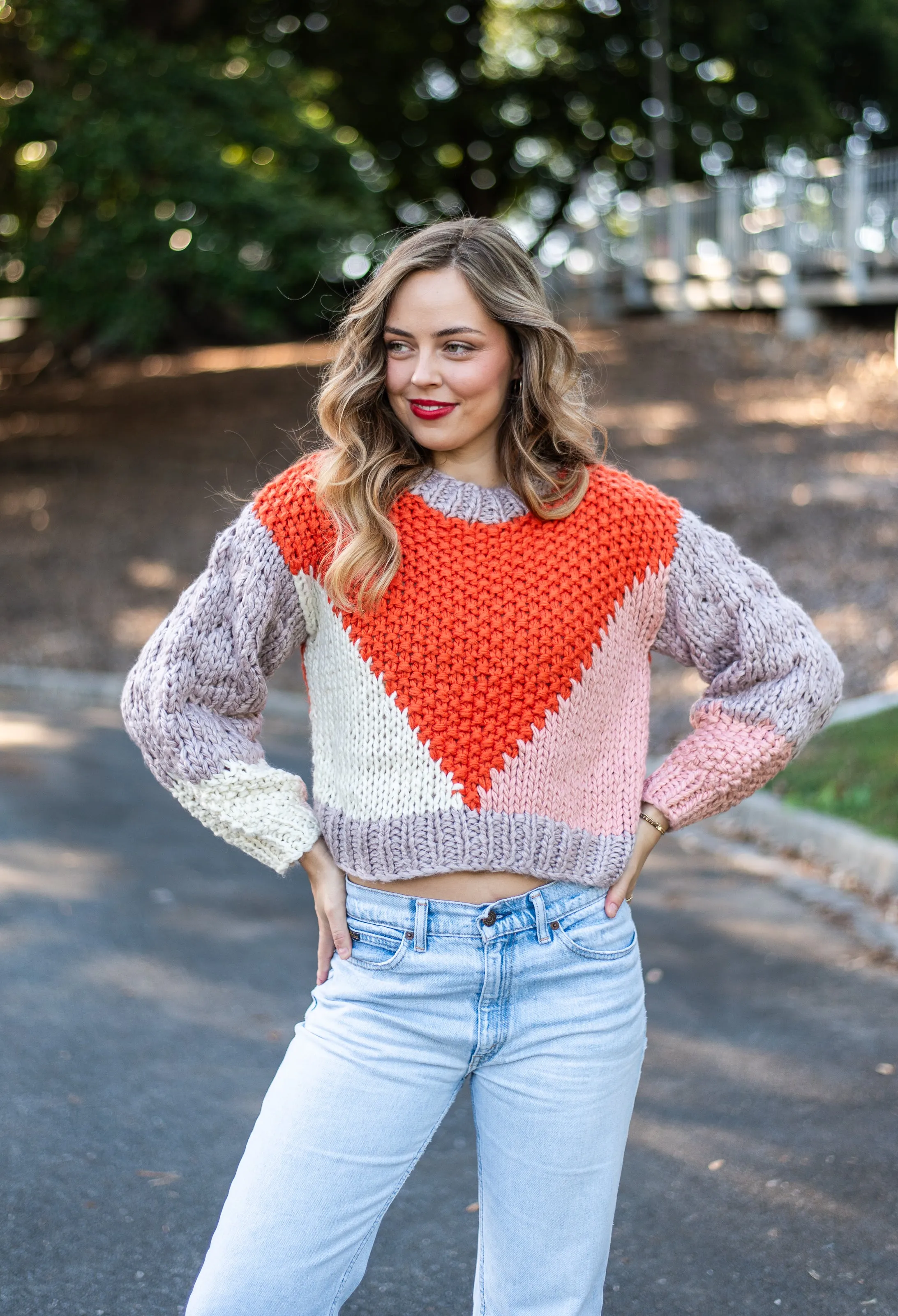 Hyams Handmade Jumper |  Orange