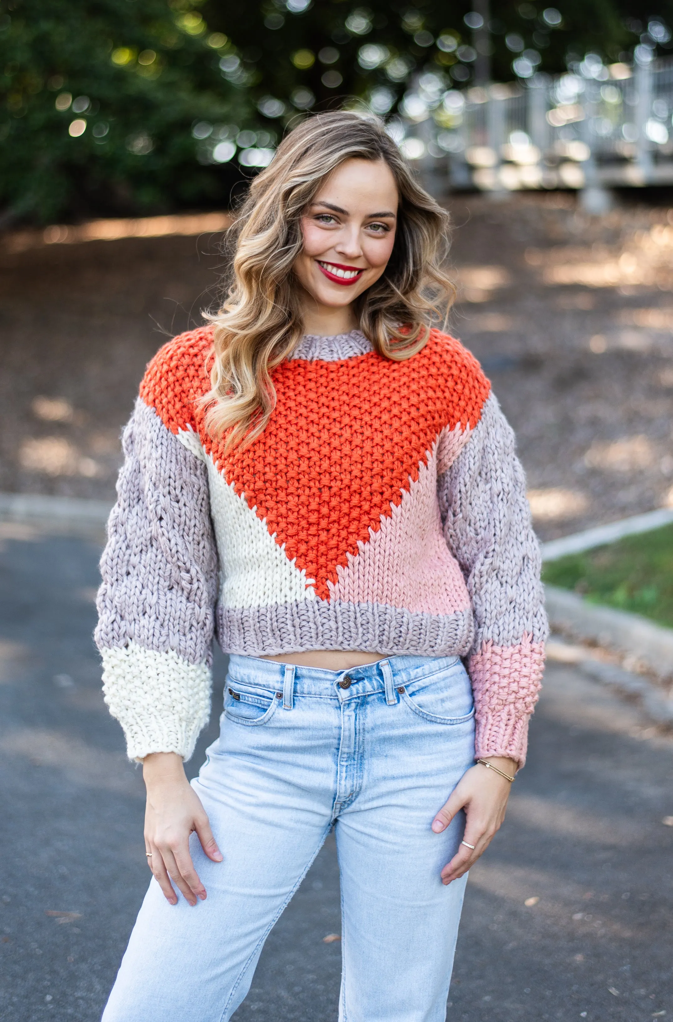 Hyams Handmade Jumper |  Orange