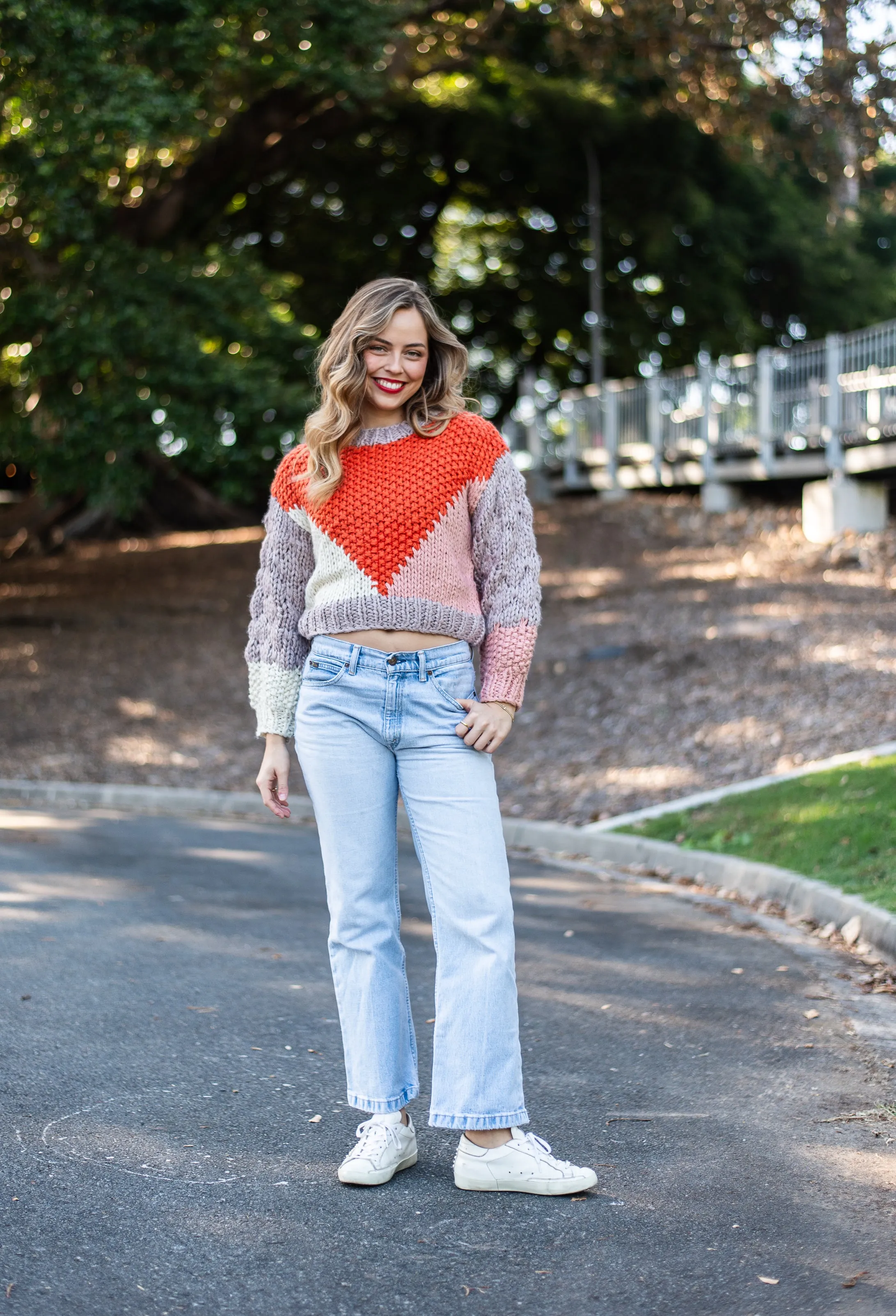 Hyams Handmade Jumper |  Orange