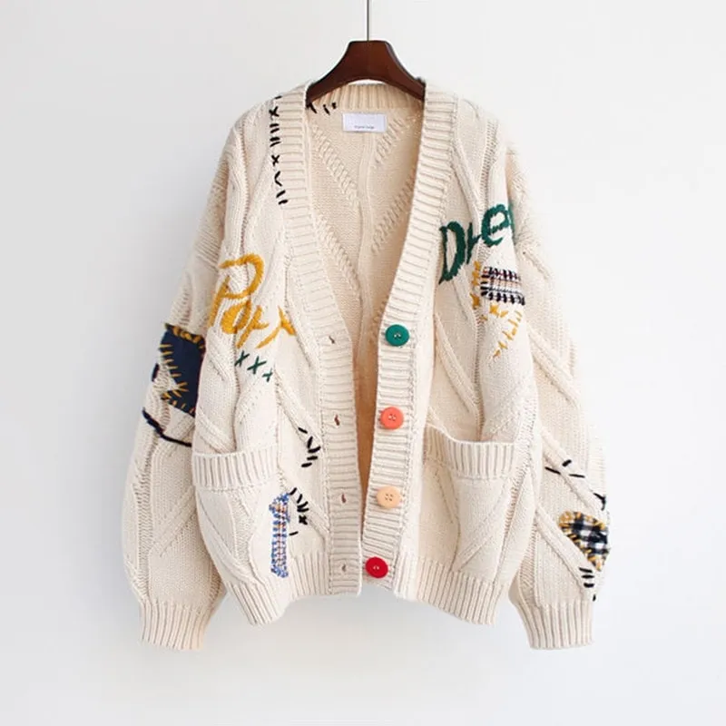 Kawaii Pink Personality Cardigan Sweater