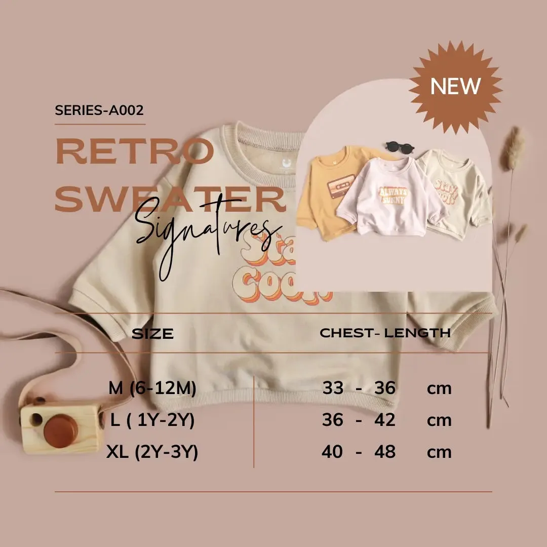 KIDS RETRO SWEATER - SWEATSHIRT