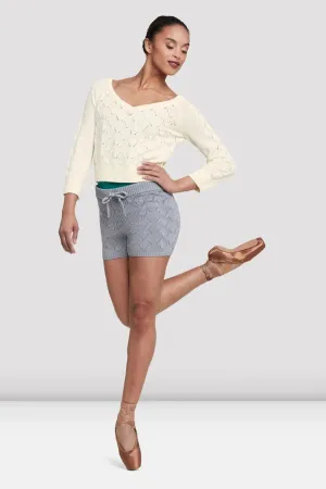 Ladies Viola 3/4 Sleeve White Sweater