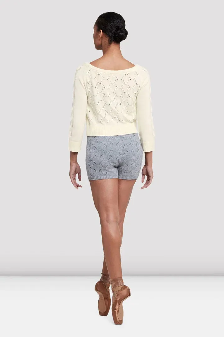Ladies Viola 3/4 Sleeve White Sweater