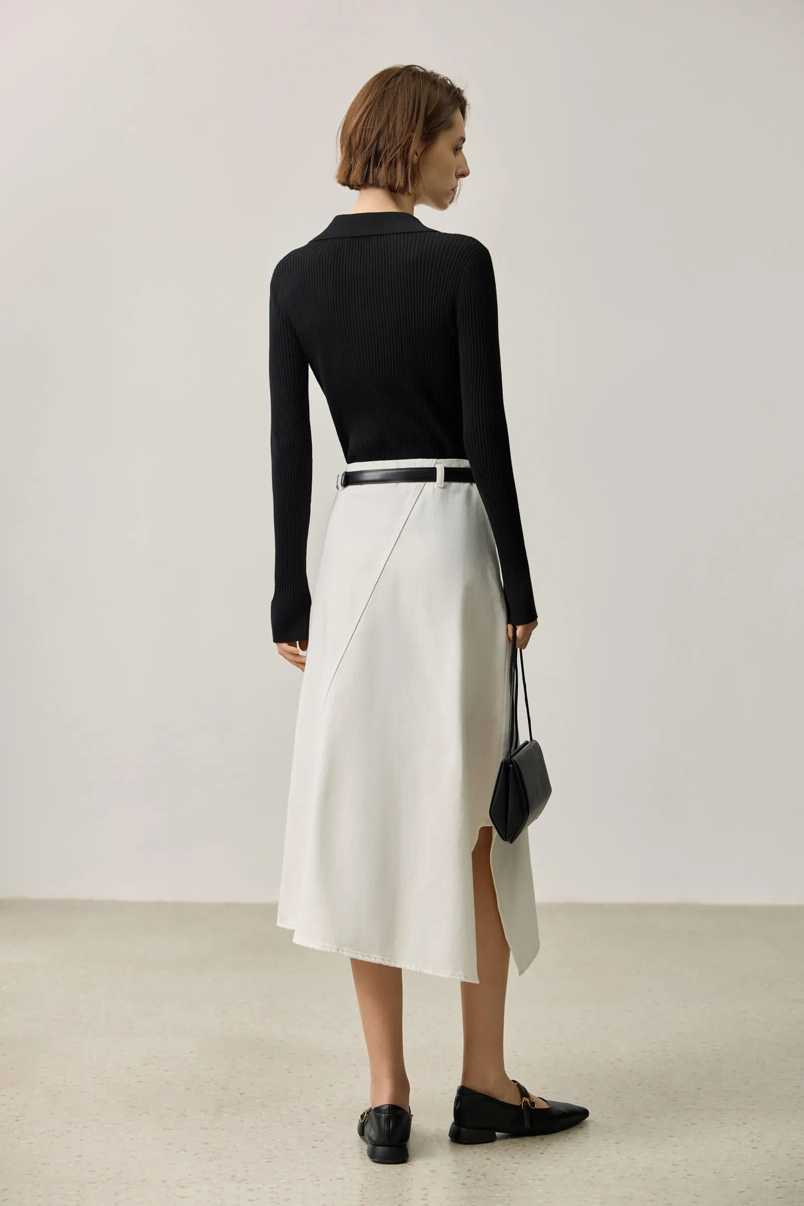 LILY Wool-Blend V-neck Sweater