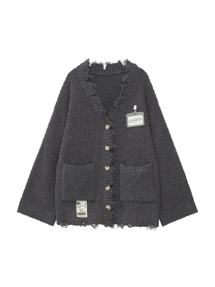 Loose Long Knit Cardigan Sweater