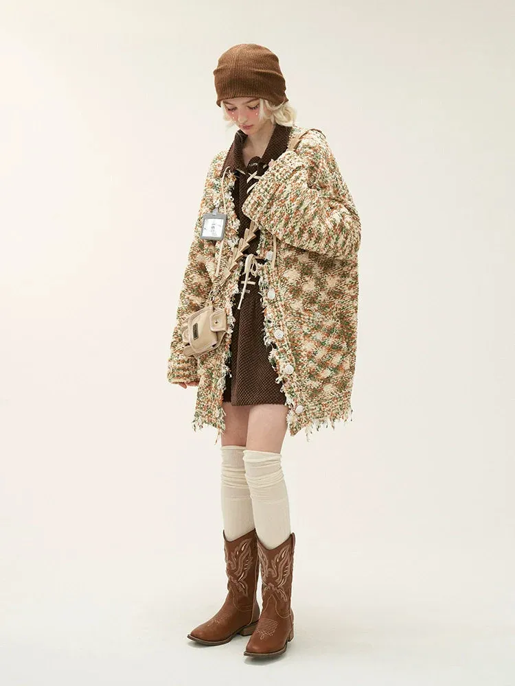 Loose Long Knit Cardigan Sweater