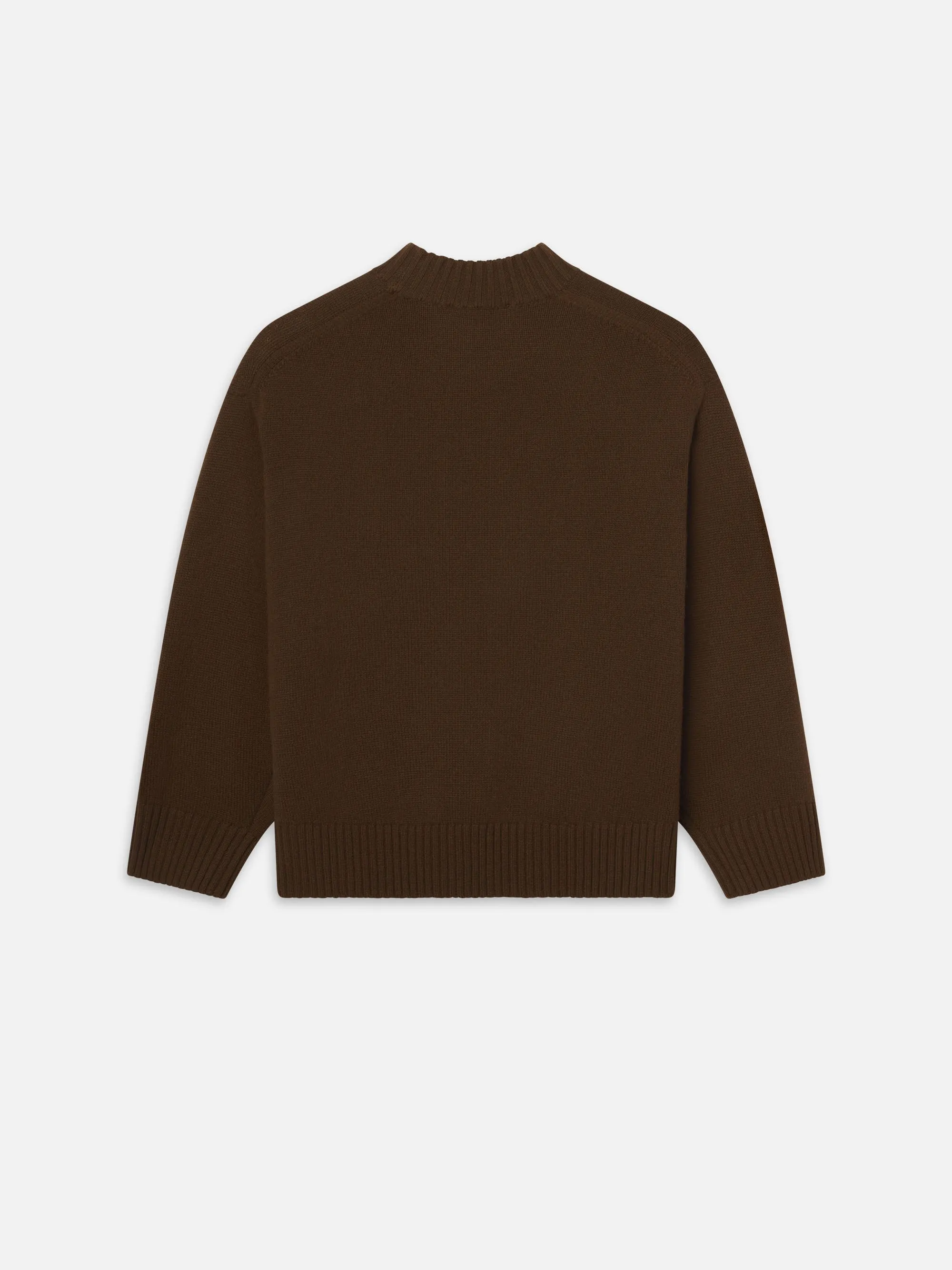 Oversized Cashmere Crew -- Moss
