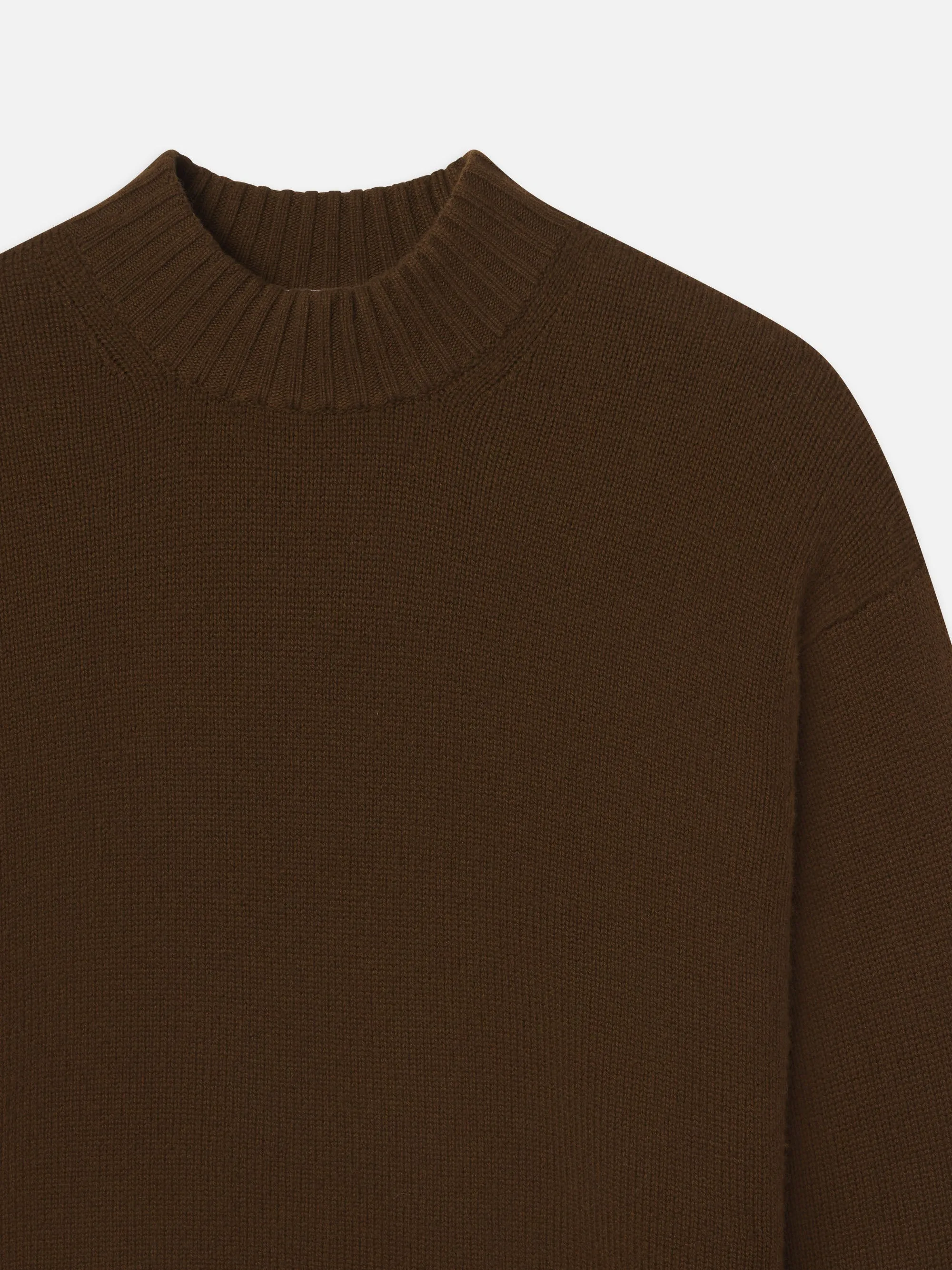 Oversized Cashmere Crew -- Moss