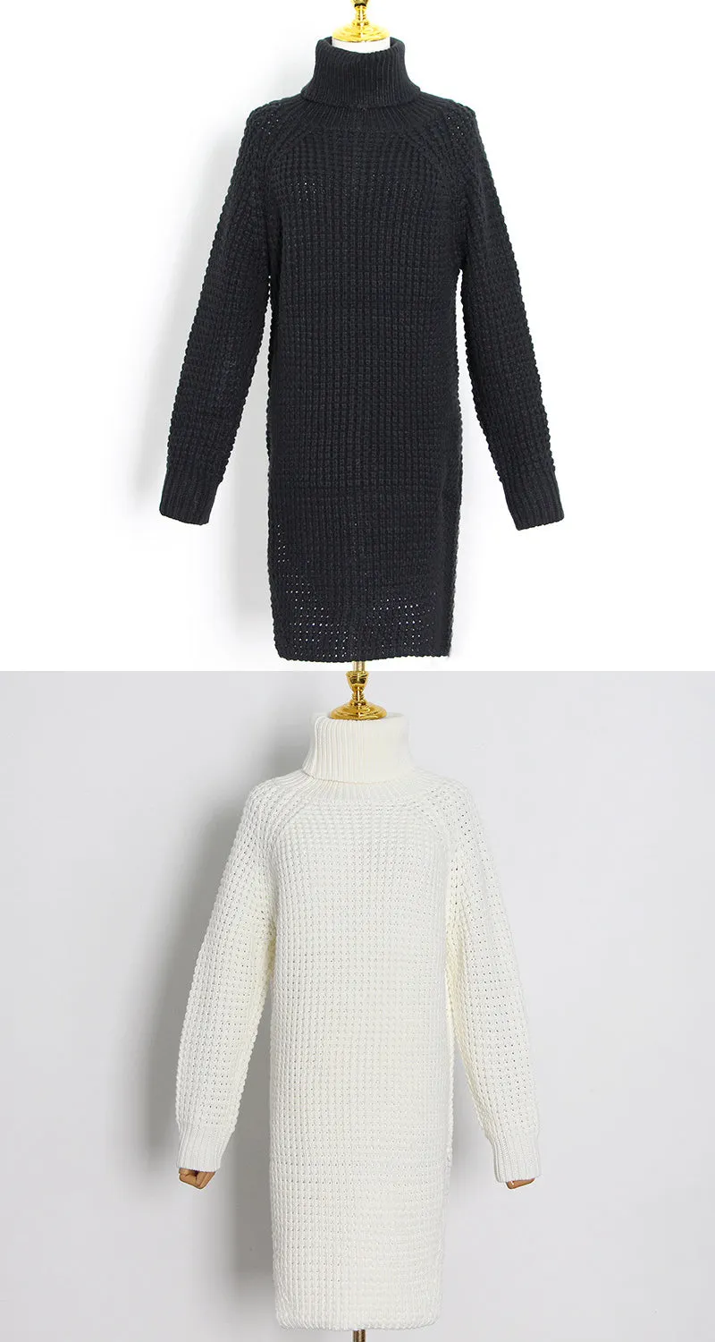 Padded turtleneck sweater women