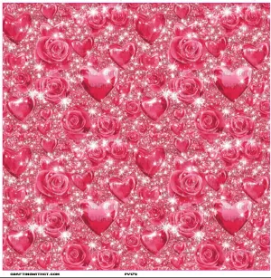 PV172 sparkle hearts and roses