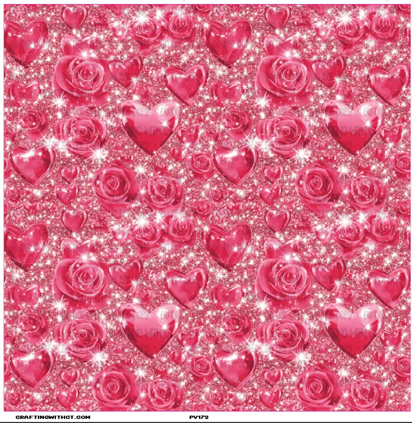 PV172 sparkle hearts and roses