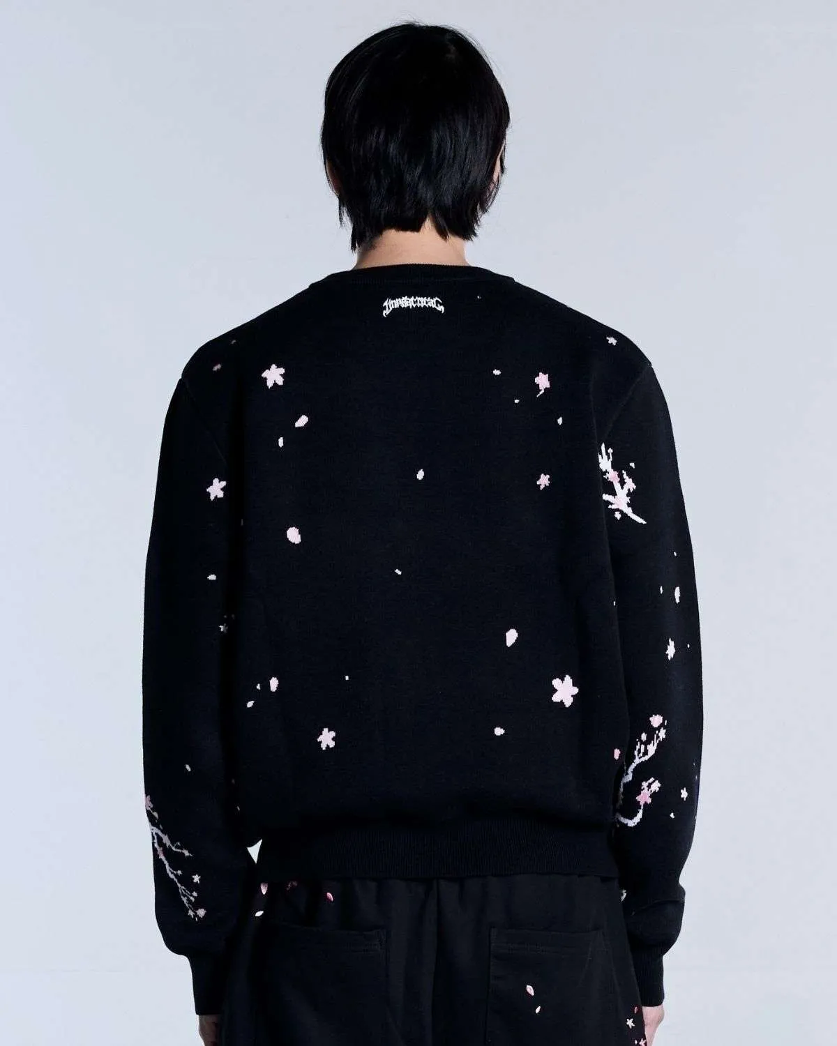 Sakura Black Knit Sweater
