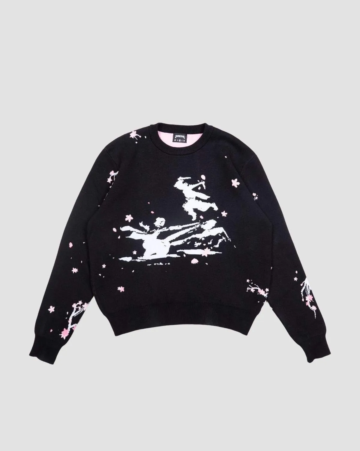 Sakura Black Knit Sweater