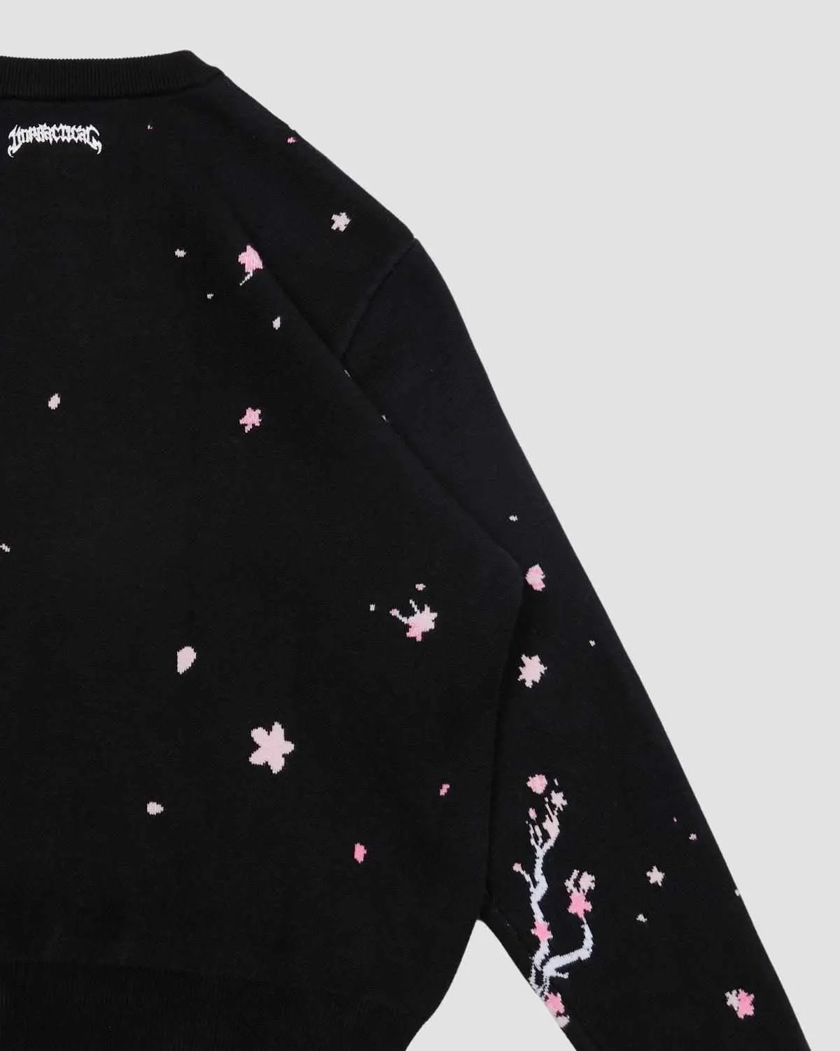 Sakura Black Knit Sweater