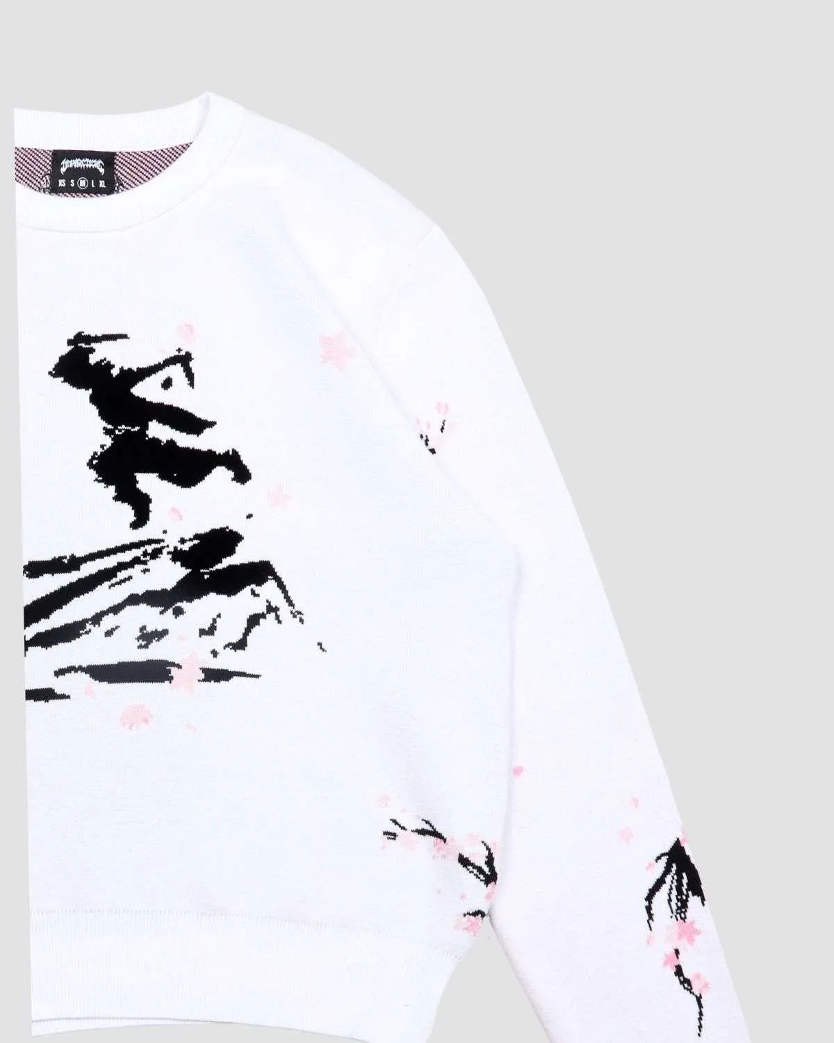 Sakura White Knit Sweater