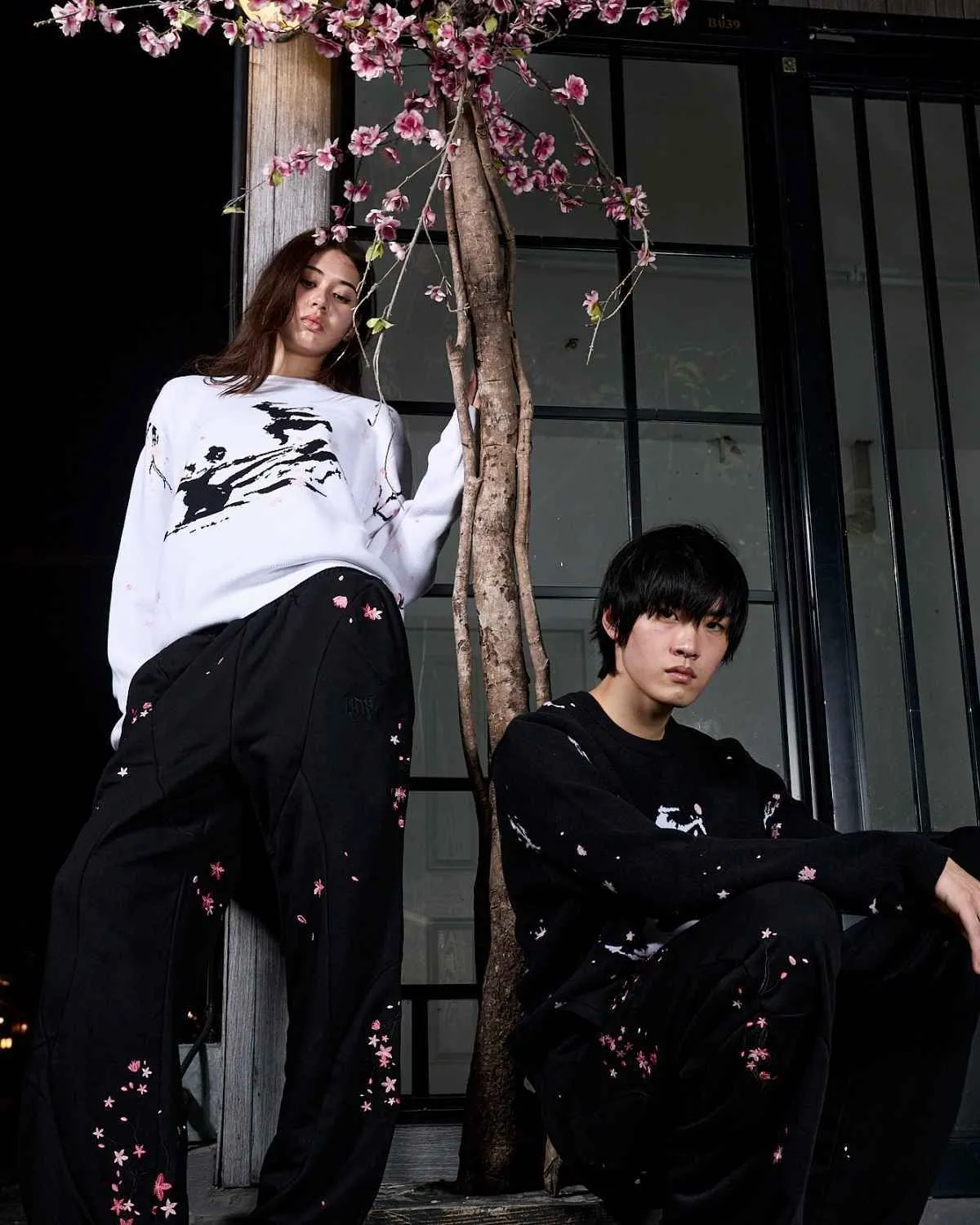 Sakura White Knit Sweater