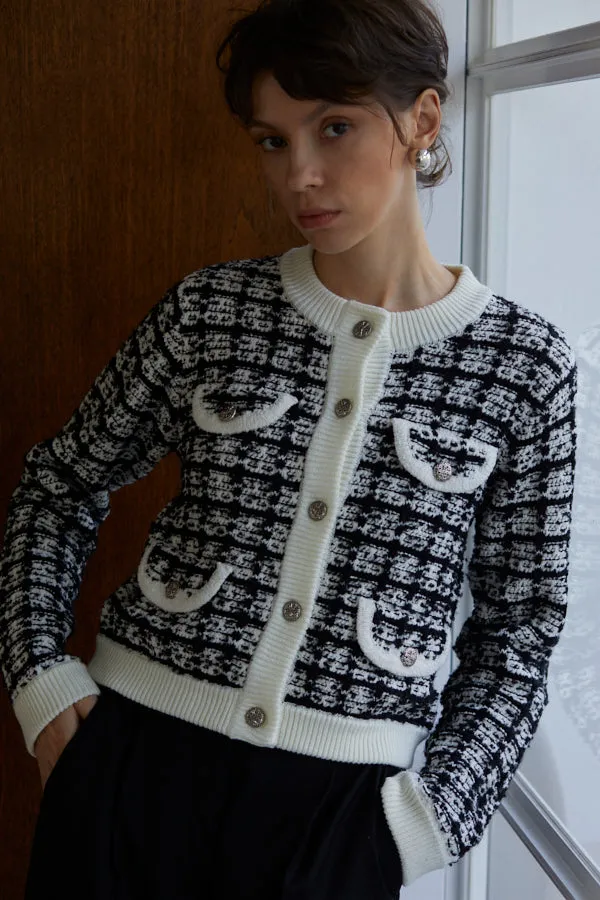 Scarlett Knit Cardigan  <br> -BLK-