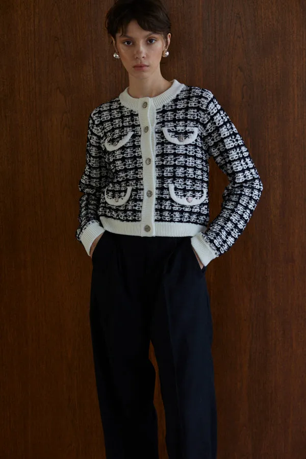 Scarlett Knit Cardigan  <br> -BLK-