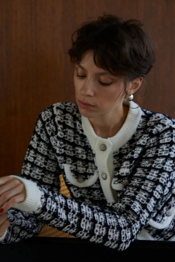 Scarlett Knit Cardigan  <br> -BLK-