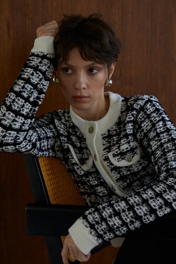 Scarlett Knit Cardigan  <br> -BLK-