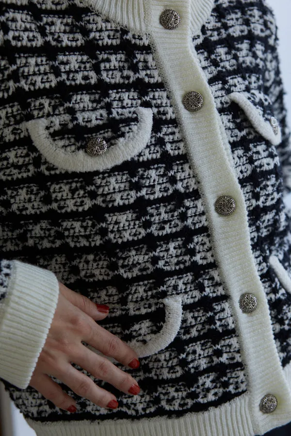 Scarlett Knit Cardigan  <br> -BLK-