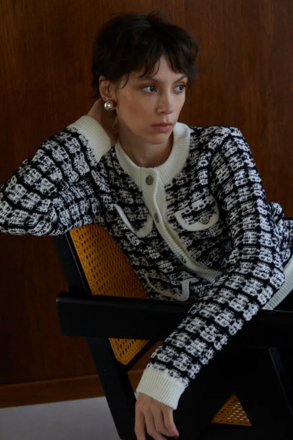 Scarlett Knit Cardigan  <br> -BLK-