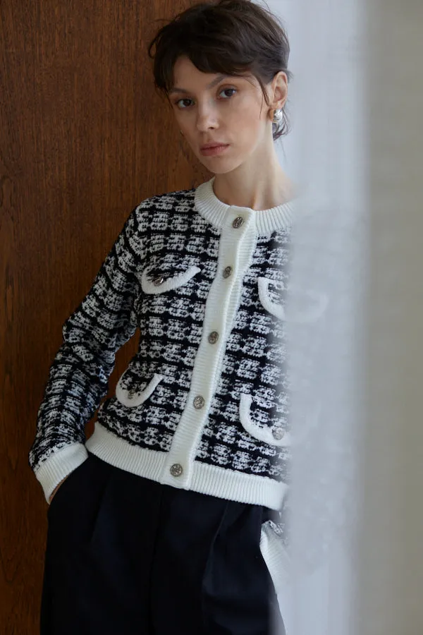Scarlett Knit Cardigan  <br> -BLK-