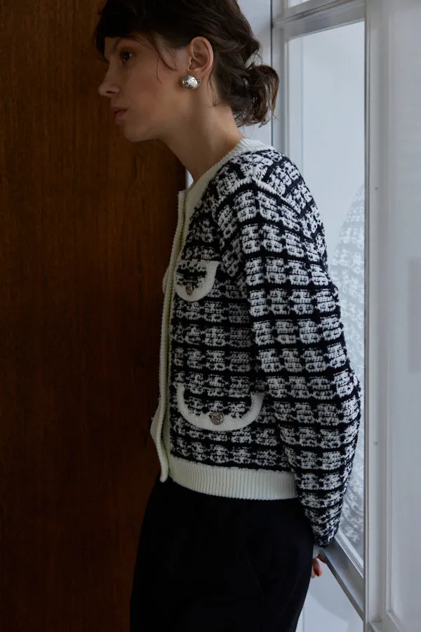 Scarlett Knit Cardigan  <br> -BLK-
