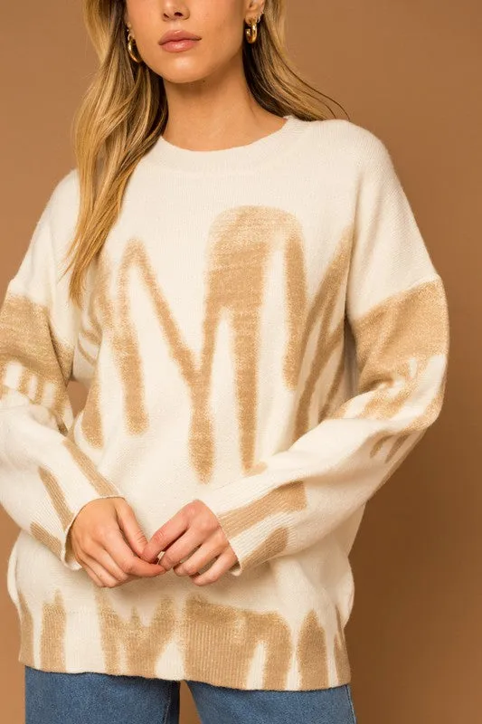TEEK - Long Sleeve Spray Sweater