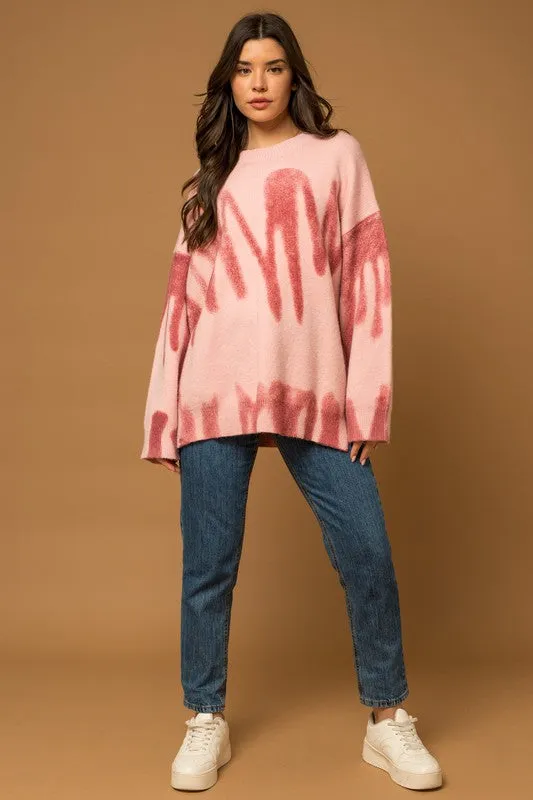 TEEK - Long Sleeve Spray Sweater