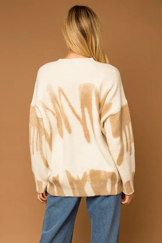 TEEK - Long Sleeve Spray Sweater