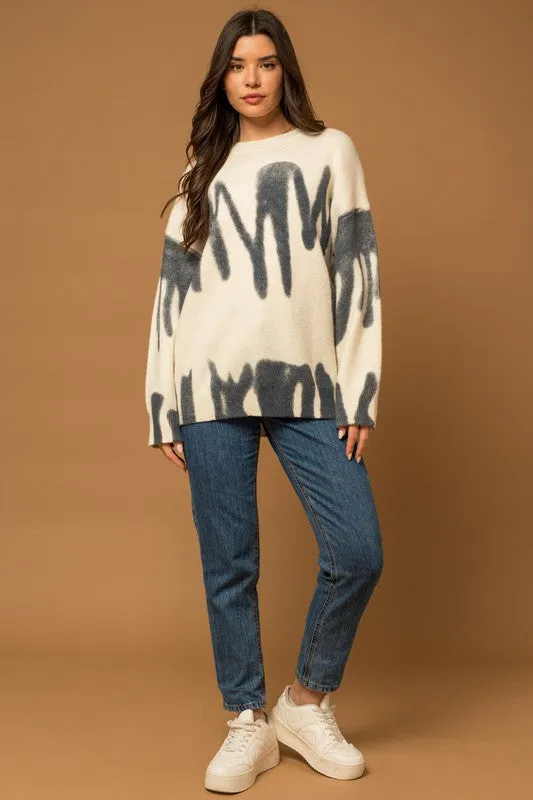 TEEK - Long Sleeve Spray Sweater